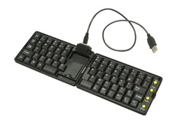 ダイヤテック、キーピッチ16mmの折りたたみコンパクトUSBキーボード「Papillon」 画像