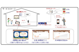 NTT西、クラウド型電力見える化サービス「フレッツ・エコめがね」提供開始 画像