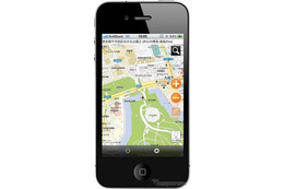 地図マピオン、iPhoneアプリ…軽快なスクロール 画像