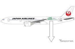 JAL、航空機による大気観測プロジェクトを特別塗装機でアピール 画像