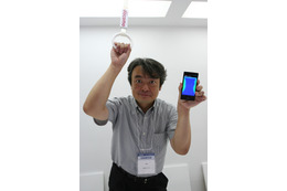 【CEATEC 2012 Vol.30】目の動きで端末を操作する「ibeam」など注目の先端技術を展示……NTTドコモ（その1） 画像