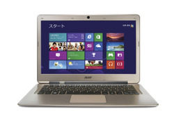 日本エイサー、高速起動Ultrabookや10点マルチタッチ対応モデルなどノートPCを9機種 画像