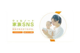 家庭内SNSアプリ、子どもの成長記録や健康情報などを家族と共有 画像