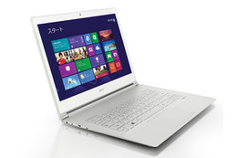 日本エイサー、13.3型世界最薄で10点マルチタッチ対応Ultrabookを11月8日発売 画像