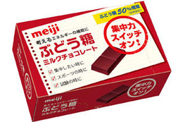 受験勉強のお供に!「ぶどう糖ミルクチョコレート」新発売 画像