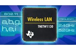 テキサスインスツルメンツ、IEEE802.11a/b/g自動対応の無線LANコントローラ「TNETW1130」を発表 画像