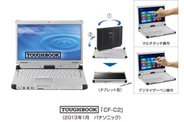 パナソニック、堅牢設計のノートPC「TOUGHBOOK」……コンバーチブル型「CF-C2」など4機種 画像