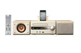 JVC、ロー＆フラットでインテリアに合うコンポ……iPod・iPhone用Dock搭載