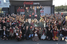 「コカ・コーラ ゼロ」×「EXILE」コラボ第2弾「zero Limit ツアー」開始!出発式でファン100人と「Choo Choo TRAIN」 画像