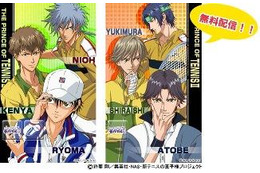 「新テニスの王子様」のボイス付きライブ壁紙 テレビ東京アニメモバイルが無料配信開始 画像