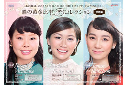 わかったかな? あの瞳はこの3人 瞳の黄金比率 画像