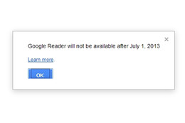 Google Reader、7月1日で提供終了 画像