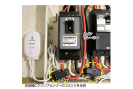 家庭やオフィスの電力使用を見える化する電力計、節電につながるソフト付き 画像