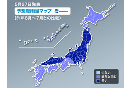 今年の梅雨は“長め”で雨量“多め”の傾向……梅雨入りは広範囲で平年より早めに 画像