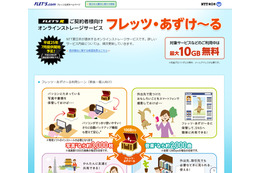 NTT東、オンラインストレージ「フレッツ・あずけ~る」を7月29日より提供開始 画像