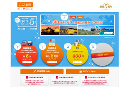 開業5周年記念「じぶん銀行発 夏のLet's 5!キャンペーン」開始 画像