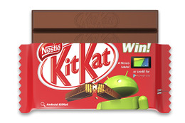 グーグルとネスレがコラボ……Android 4.4のコードネームは「KitKat」、特製パッケージのキットカットも発売へ 画像