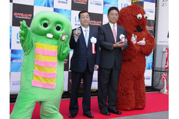 WiMAX2+サービス開始!店頭イベントにはガチャピン・ムックも登場! 画像
