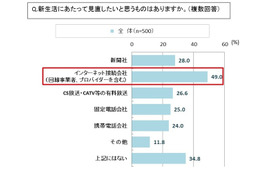 速度制限の認知は7割、「WiMAX」が人気……新生活のネット環境に関する意識調査 画像