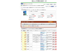 価格.com、電子書籍の価格比較サービスを開始 画像