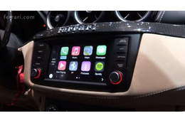 フェラーリ、Apple「CarPlay」のデモ動画を公開 画像