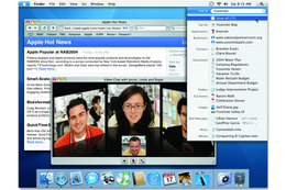 RSS対応のSafariや多人数のビデオチャットができるiChat AVを搭載。Mac OS X 10.4「Tiger」が明らかに 画像