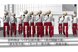 もし渋谷スクランブル交差点を横断する人が全員歩きスマホだったら?……CG動画公開 NTTドコモ 画像