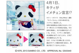 【4月1日】キティちゃんがイメチェン宣言!“ある動物”に生まれ変わる? 画像