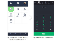 LINE、iPhone版アプリがIP電話サービス「LINE電話」に対応 画像