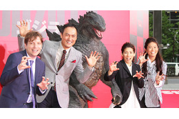 米版『ゴジラ』“故郷”日本に上陸! 渡辺謙「お待たせしました」と会心笑顔 画像