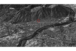 JAXA、「だいち2号」からの広島土砂災害観測画像を公開 画像