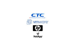CTC、VMwareとHPのブレードサーバ、ネットアップの統合ストレージを組み合わせた仮想化統合インフラ 画像