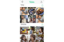 LINE友だちと画像・動画を共有できるアプリ「Toss」公開 画像