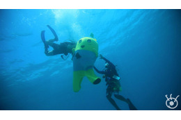 人生初のダイビングに苦戦! ふなっしー、フジのスペシャルに登場 画像