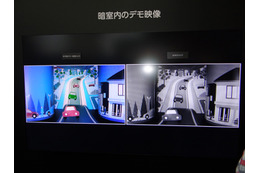 【CEATEC 2014 Vol.14】シャープ、まわりが真っ暗でもカラーで撮れる赤外線暗視カメラ 画像