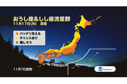 17日は“おうし座&しし座”のダブル流星群が見られるチャンス! 画像