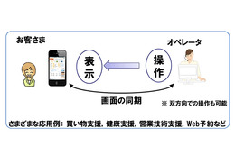 KDDI、“ブラウザ同期技術”を活用した「リモートサポート」を試験運用 画像