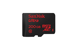 【MWC 2015 Vol.45】SanDisk、世界初となる容量200GBのmicroSDXCカード発表 画像