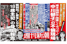 【本日発売の雑誌】“路上キス”中川郁子議員、2週連続で特集……『週刊新潮』 画像