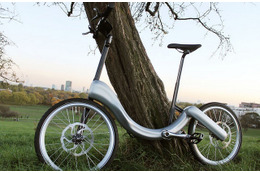 近未来型の折りたたみ自転車「JIVR」が登場……チェーンレス&Beacon搭載 画像