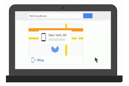 PCからGoogleで「Find my phone」と検索するとAndroid端末を探せるサービス 画像