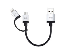 Lightning/microUSB両方に対応したUSBケーブル……10cmから1.8mまで3種類