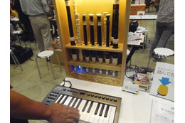 【Maker Faire Tokyo】空気圧で鳴らす自動演奏楽器! 画像