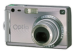 ペンタックス、500万画素&光学3倍ズームの薄型デジカメ「オプティオS5i」 画像
