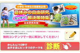 【夏休み】簡単な質問に答えるだけ……自由研究と読書感想文 画像