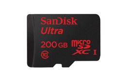 世界初の200GB microSDカードを発売……サンディスク