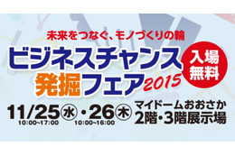 大阪のものづくり企業が集結!「ビジネスチャンス発掘フェア」25日から開催 画像