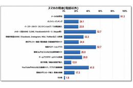 年代でスマホ利用に差、地図ナビは高年齢層が活用 画像