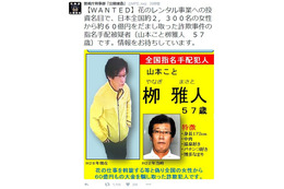 被害総額60億円＆被害者2,300人の詐欺事件の容疑者画像を公開……警視庁 画像