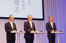 夏モデル10機種発表のKDDI田中社長「機種の選択肢を狭めることは間違いだと考えを改めた」 画像